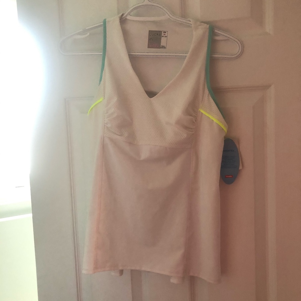 Lucky in love workout top